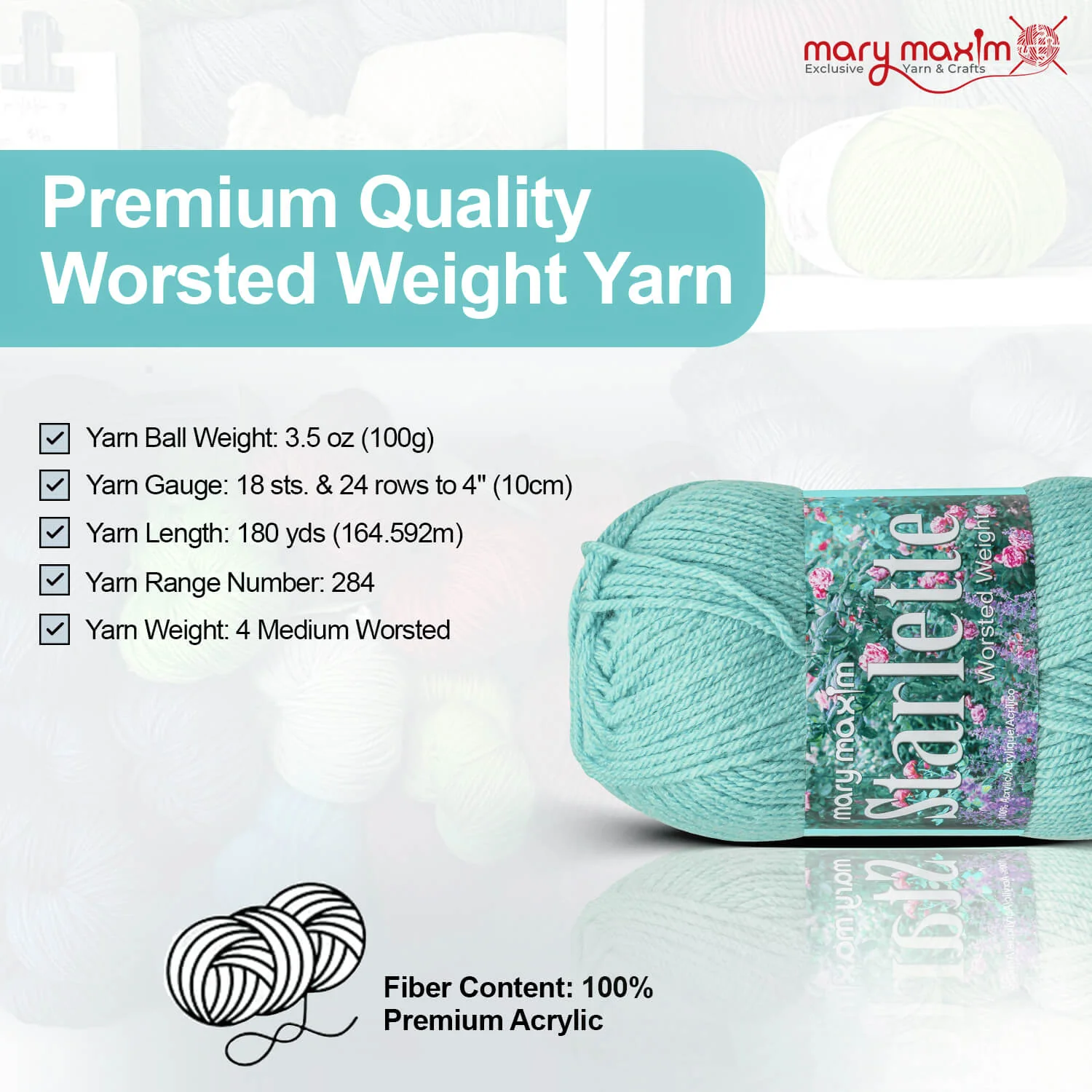 Mary Maxim Starlette Yarn - Image 153