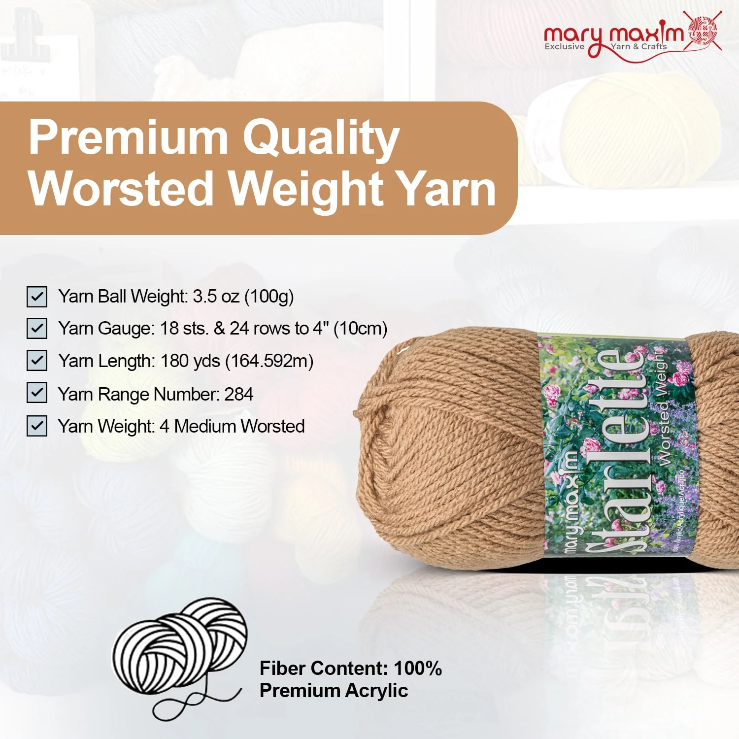 Mary Maxim Starlette Yarn - Image 172