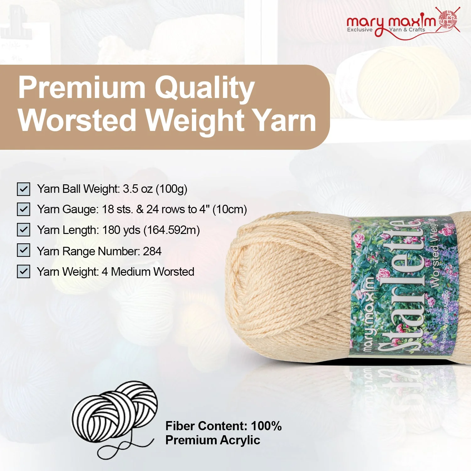 Mary Maxim Starlette Yarn - Image 181