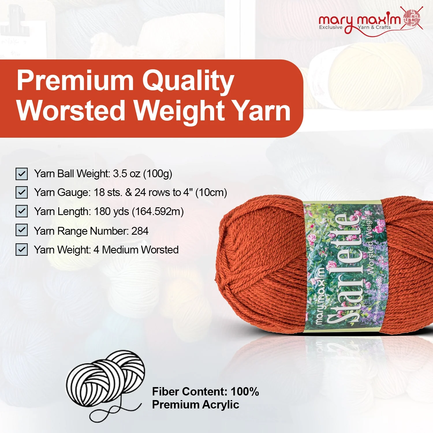 Mary Maxim Starlette Yarn - Image 188
