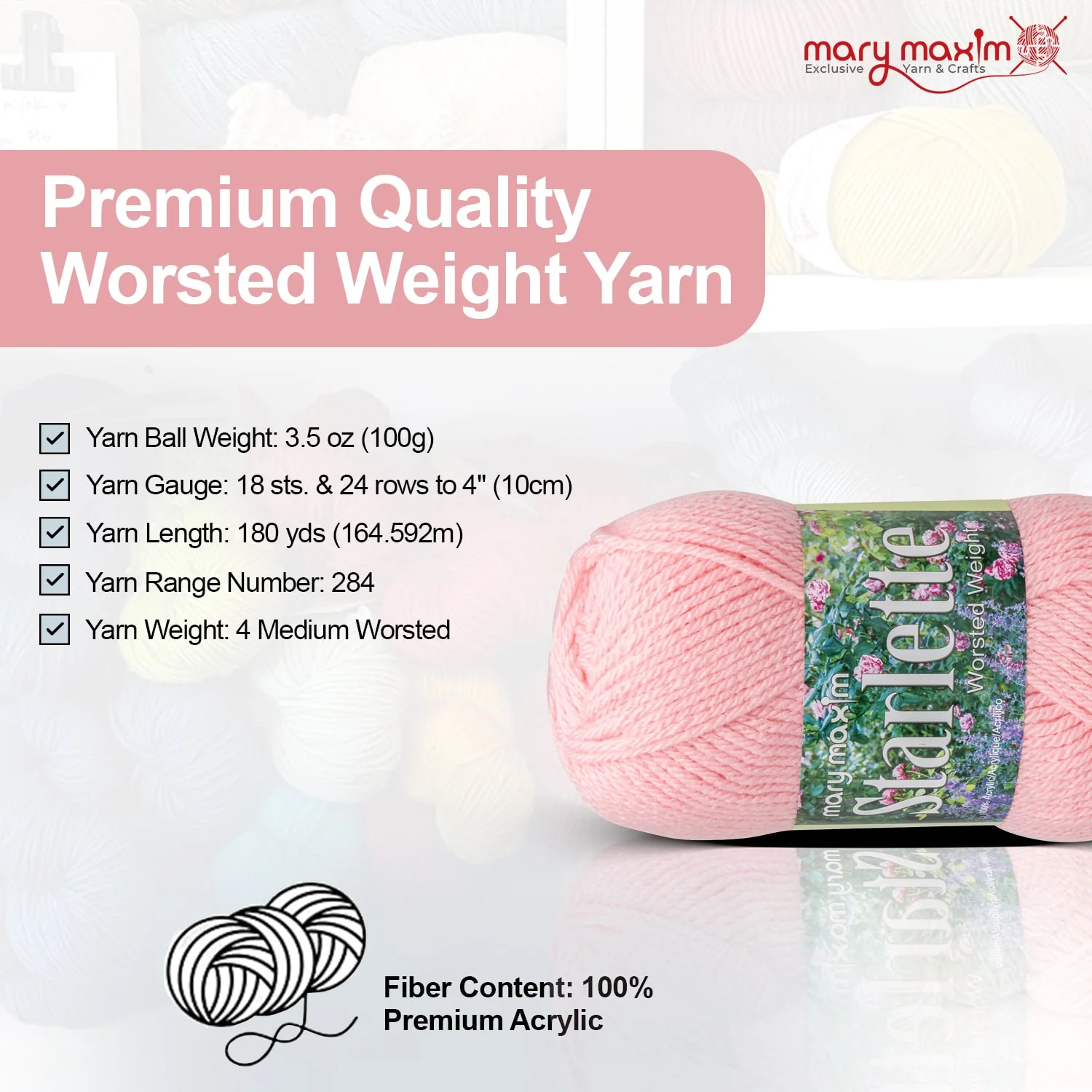 Mary Maxim Starlette Yarn - Image 193