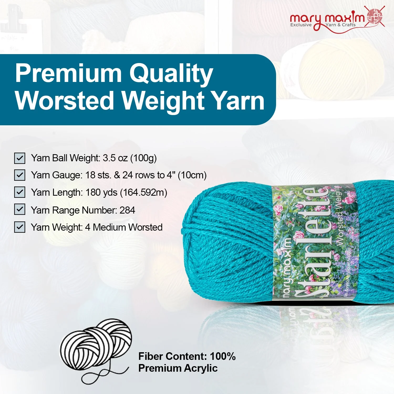 Mary Maxim Starlette Yarn - Image 197