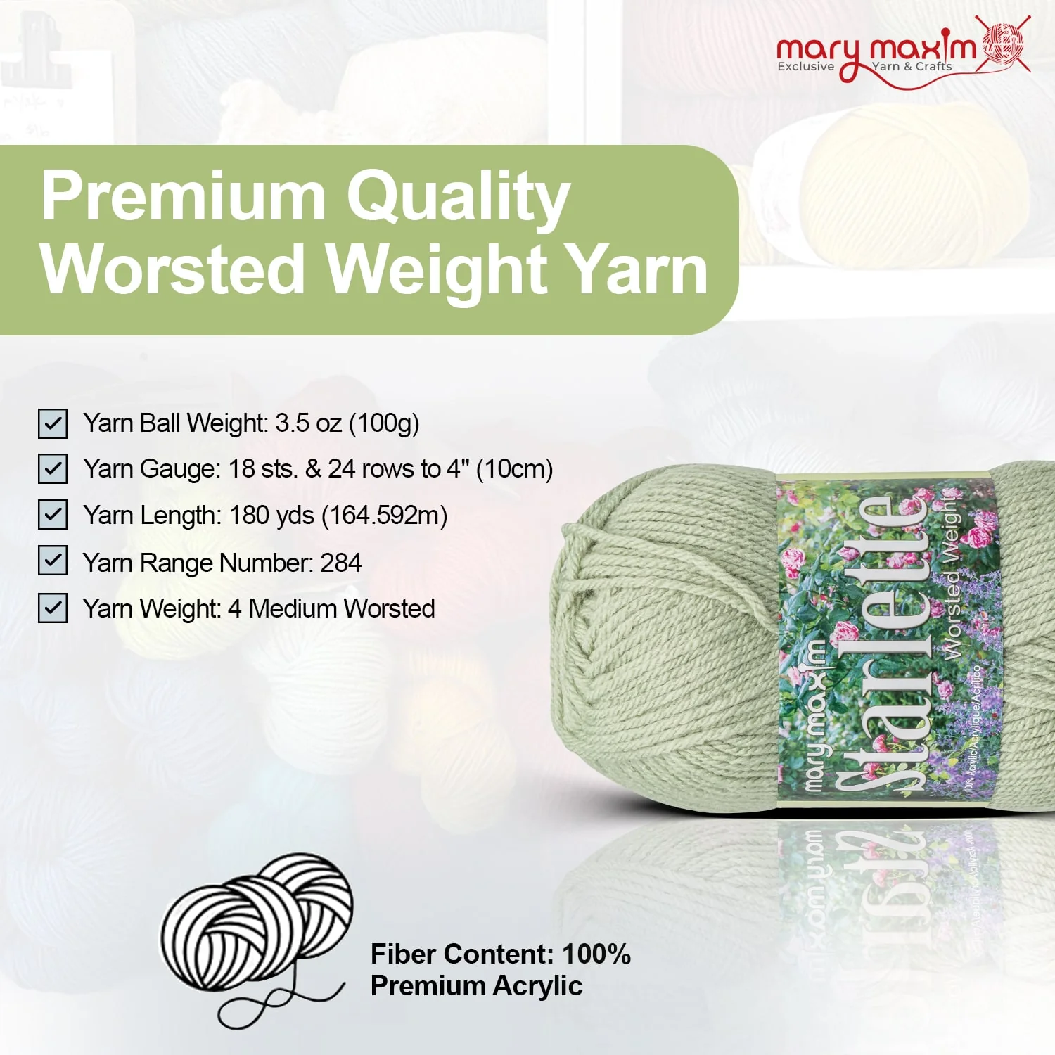 Mary Maxim Starlette Yarn - Image 200