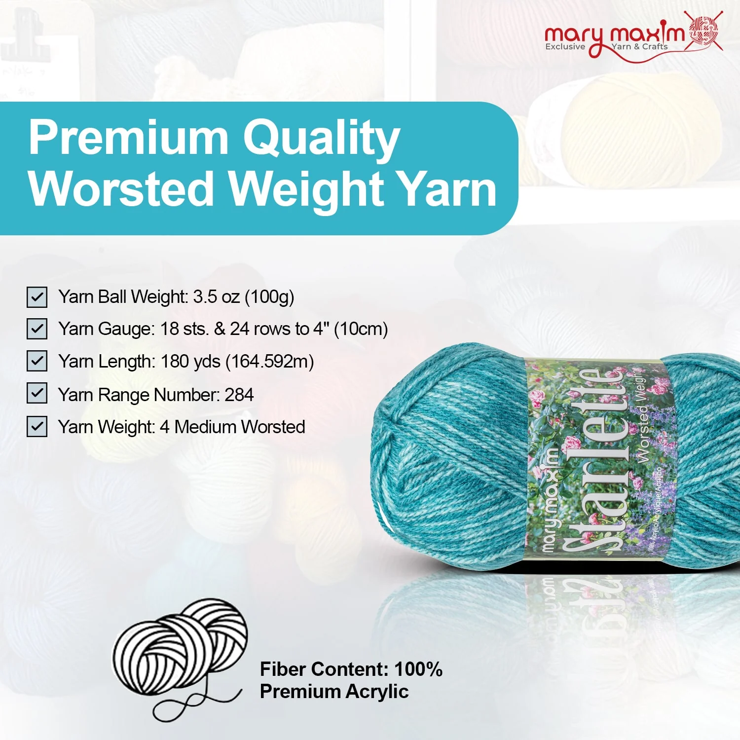Mary Maxim Starlette Yarn - Image 208