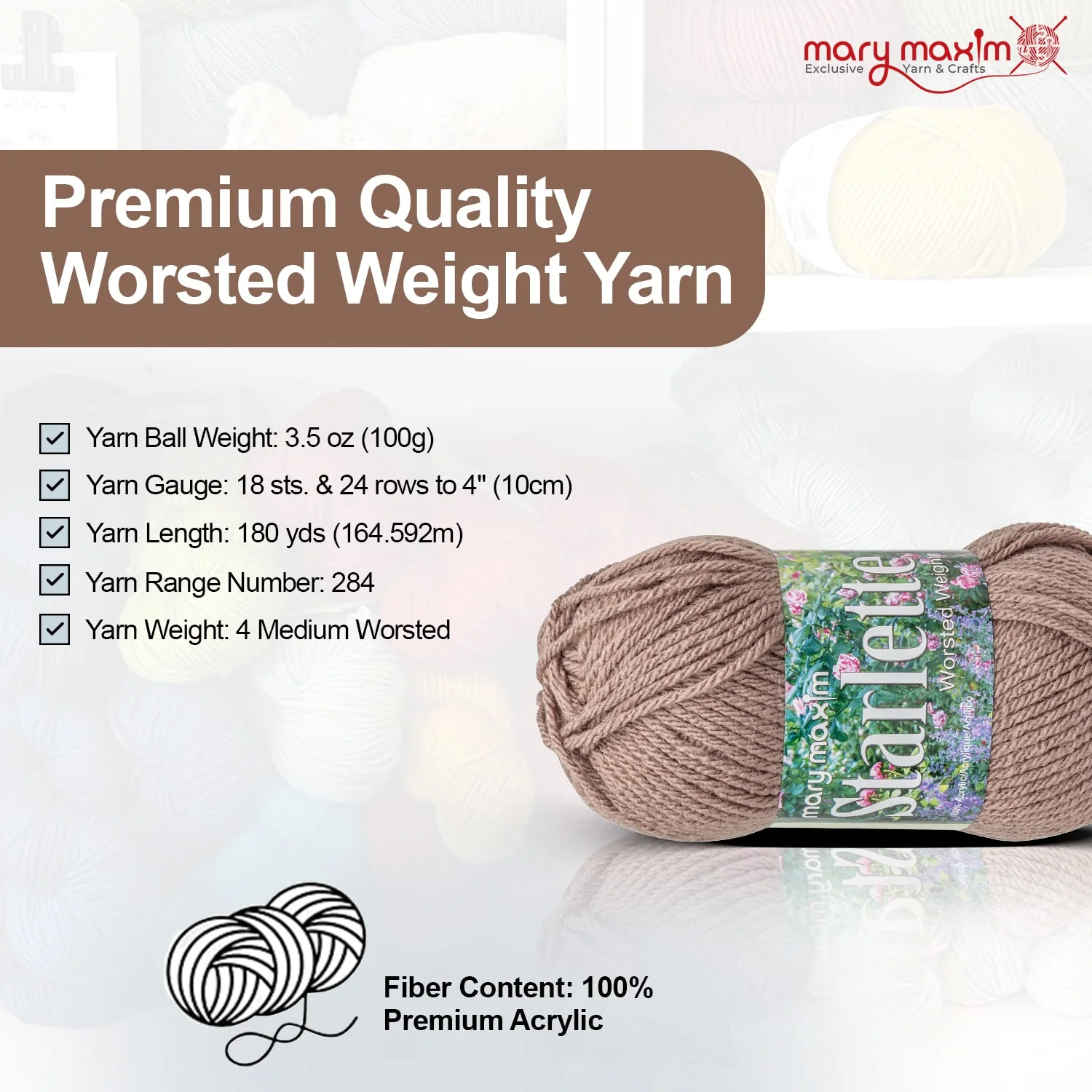 Mary Maxim Starlette Yarn - Image 216