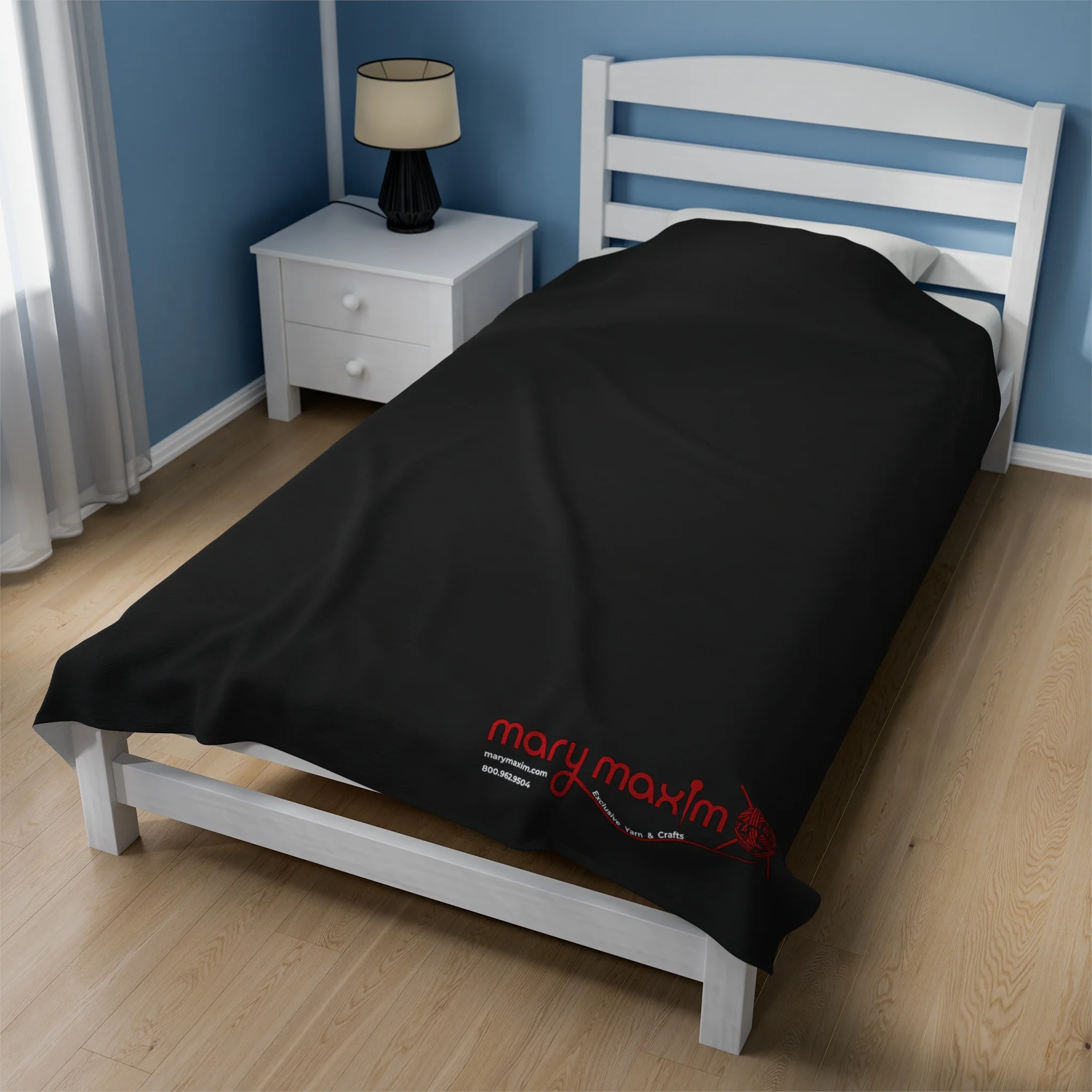 Mary Maxim Velveteen Plush Blanket - Image 11
