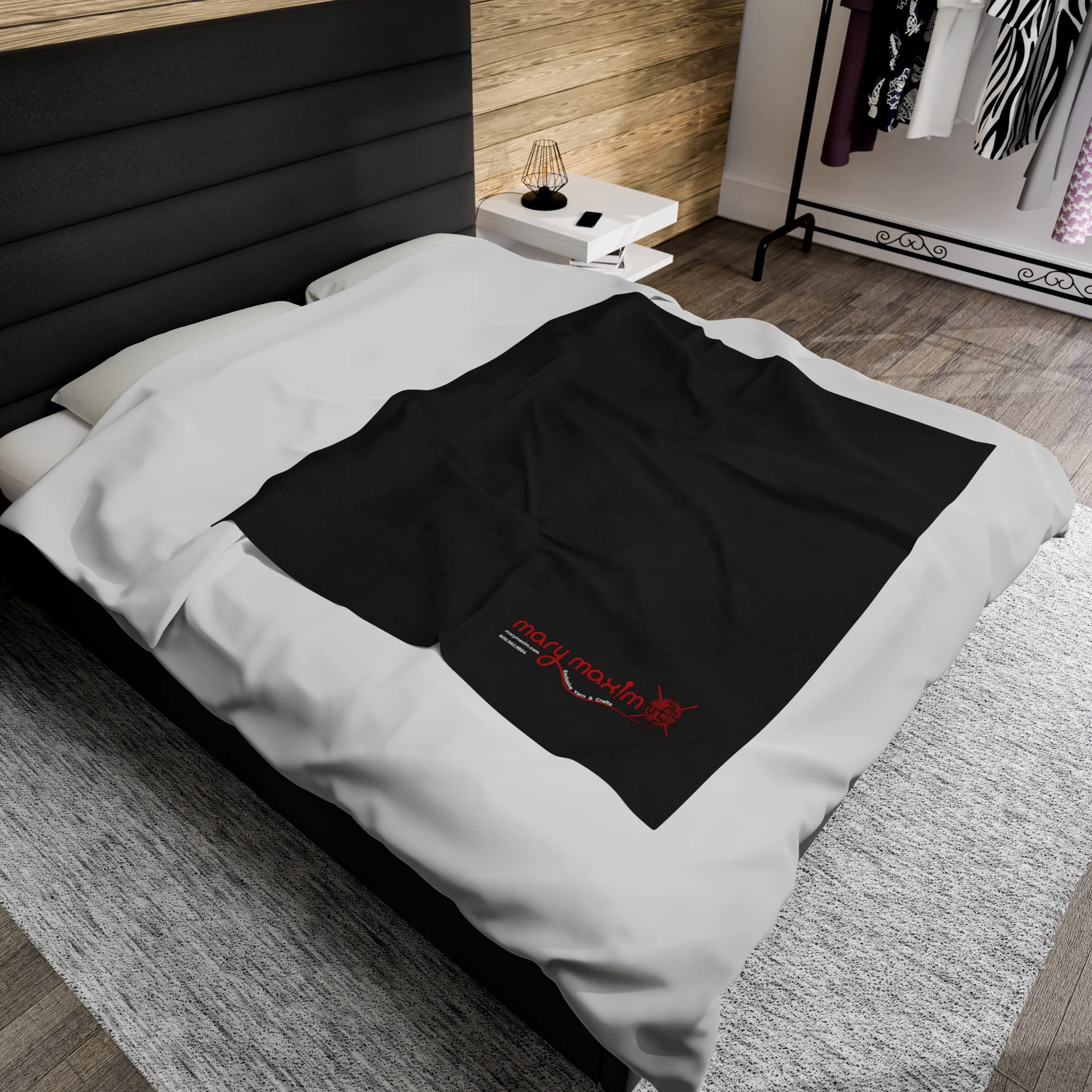 Mary Maxim Velveteen Plush Blanket - Image 9
