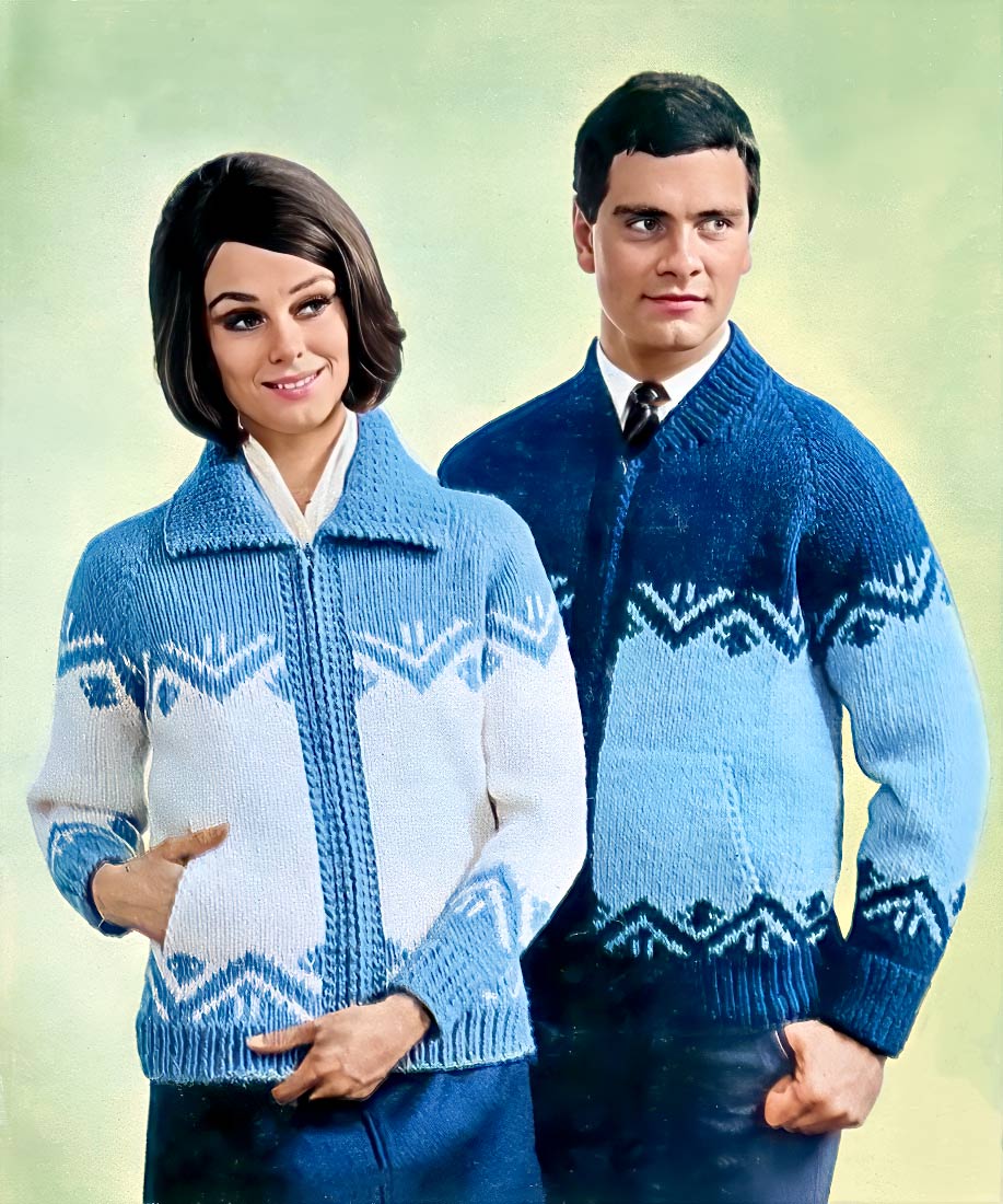 Ladies' or Youth Danish Delight Cardigan Pattern