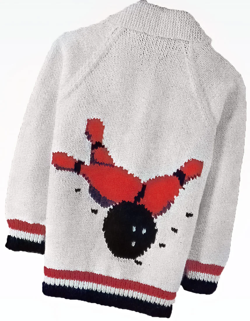 Men's Bowling Cardigan Pattern - Image 3