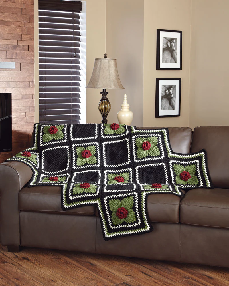 Mom's Garden Arbor Throw Pattern