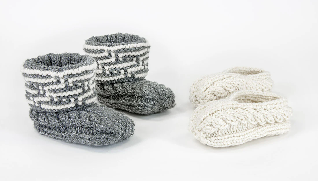 Mosaic Cabled Slippers Pattern - Image 2