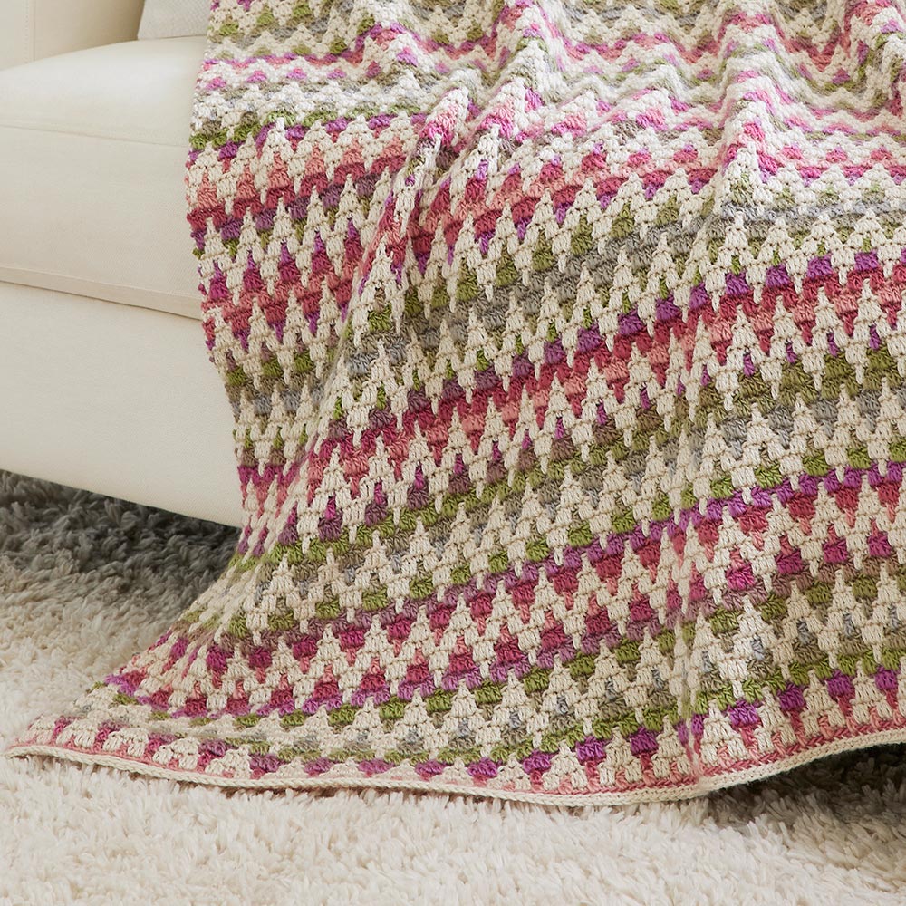 Mosaic Waves Afghan Pattern - Image 4