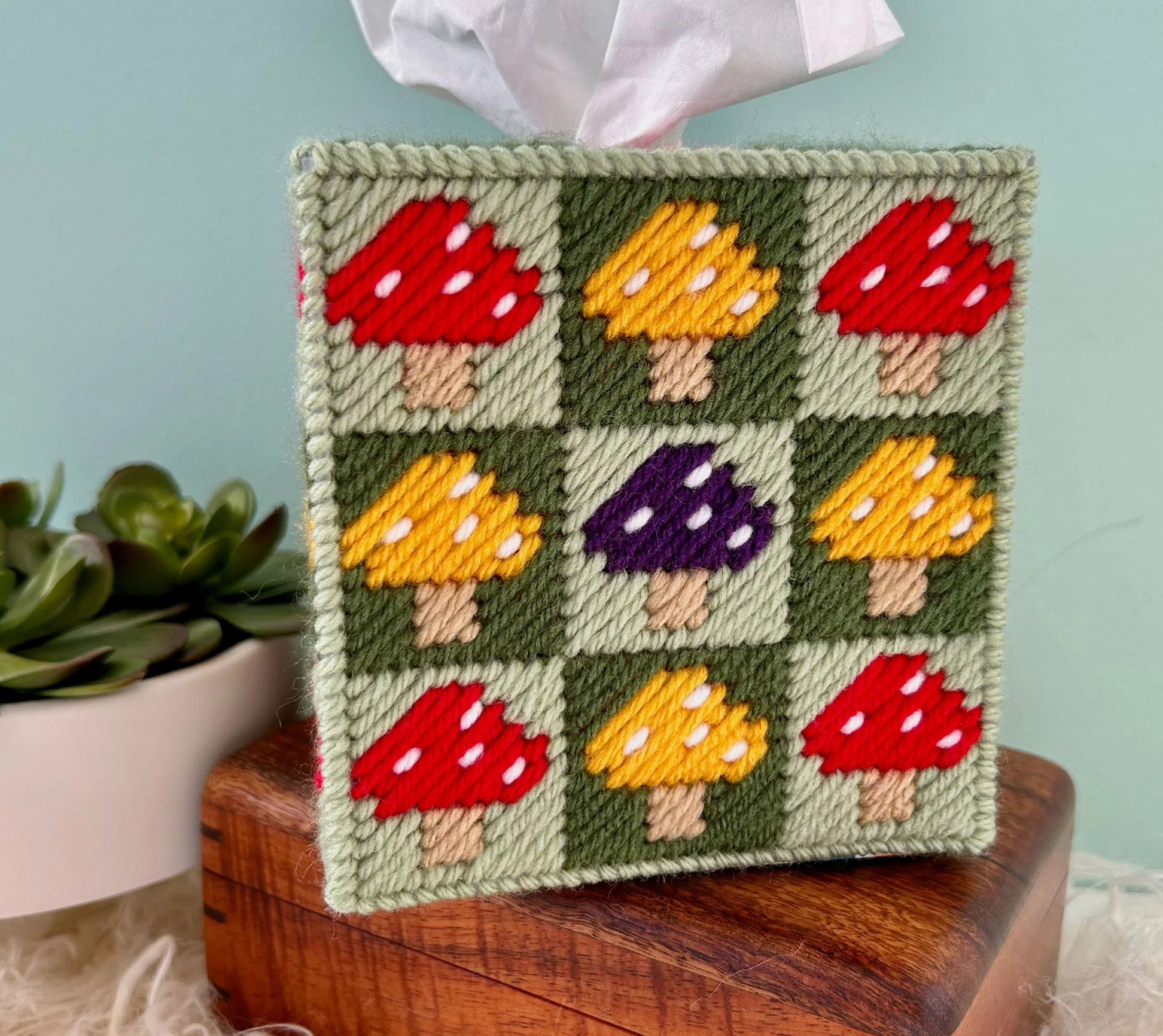 Mushroom Tissue Box Cover - Image 2