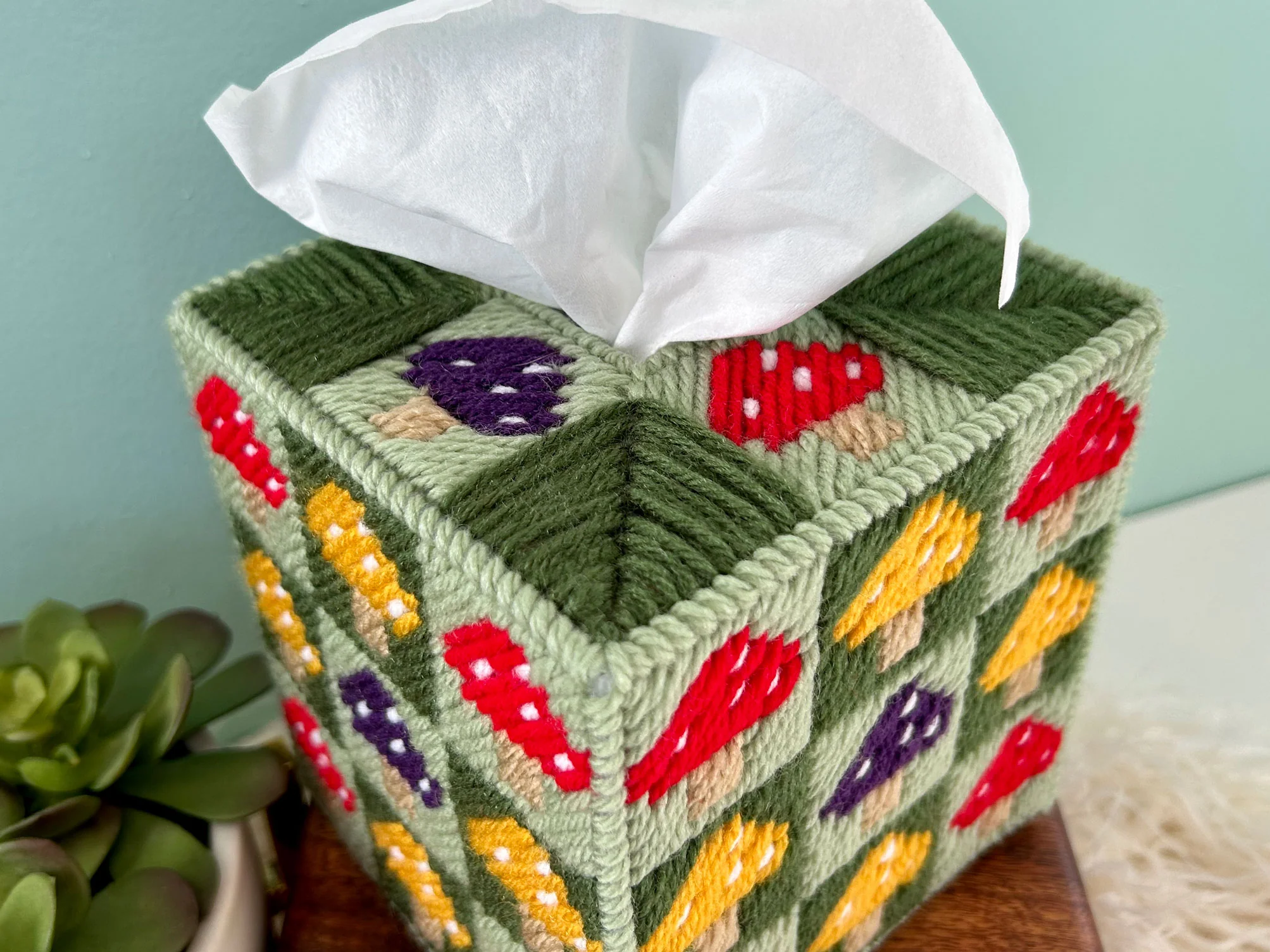 Mushroom Tissue Box Cover - Image 3