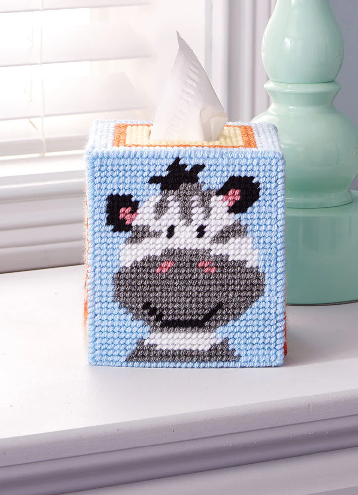 Noah's Friends Tissue Box Plastic Canvas Kit - Image 2