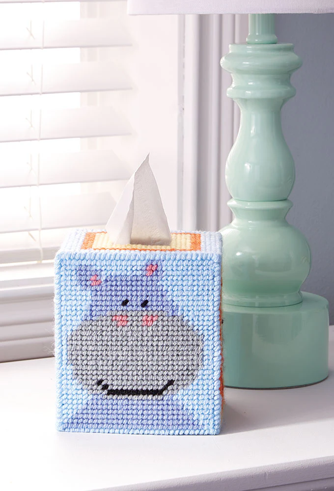 Noah's Friends Tissue Box Plastic Canvas Kit - Image 4