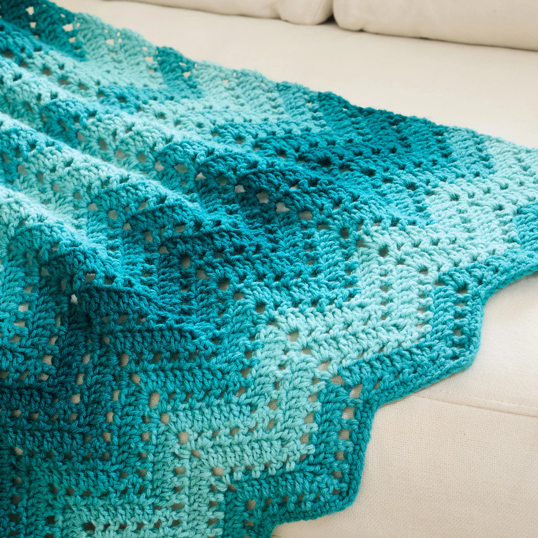 Ombre Chevron Throw - Image 3