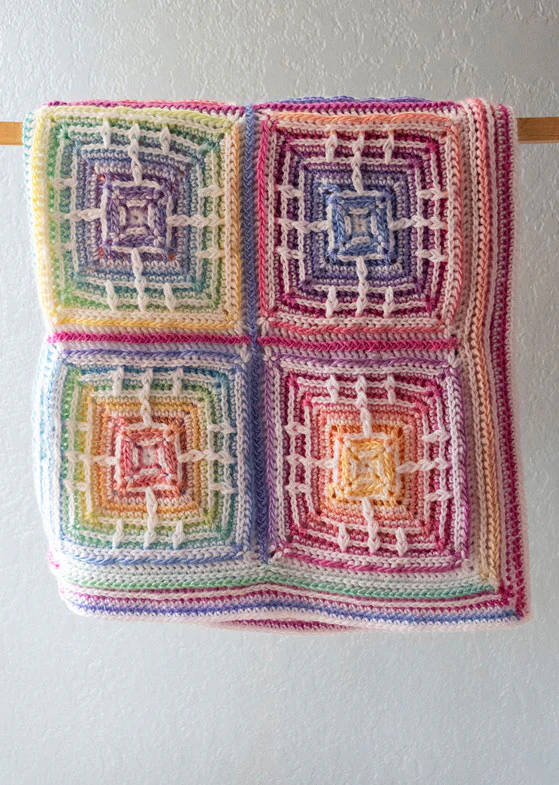 Patchwork Prism Crochet Baby Blanket - Image 3