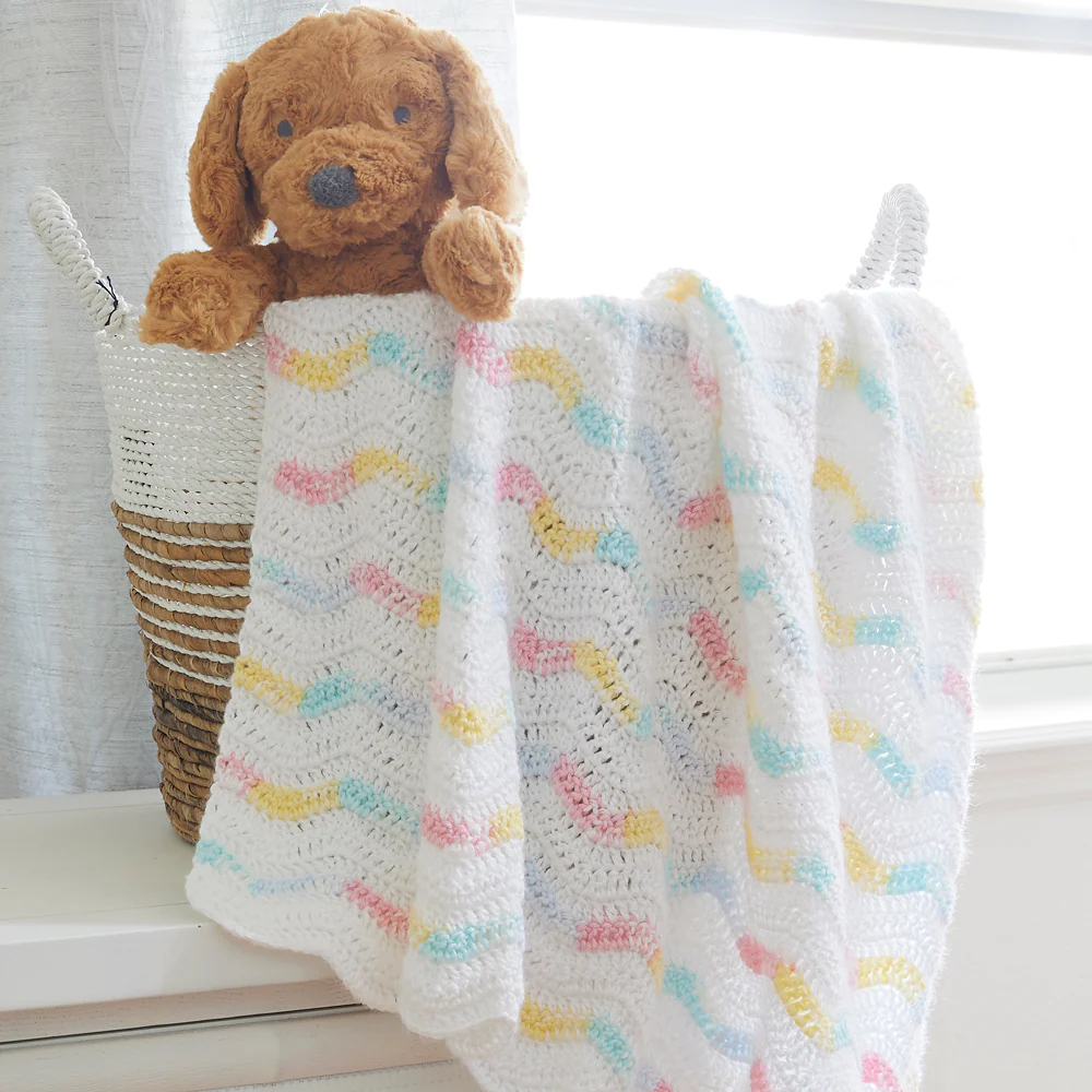 Peaceful Waves Crochet Blanket - Image 2