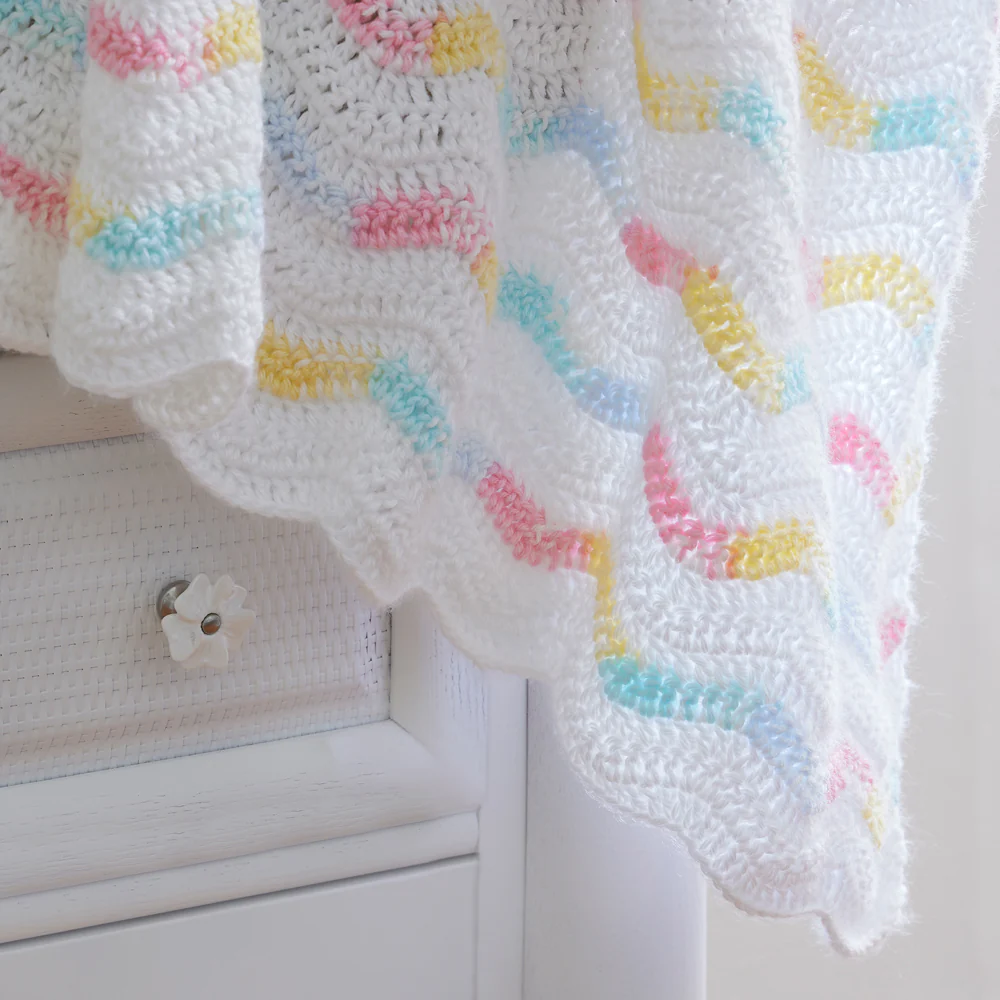 Peaceful Waves Crochet Blanket - Image 5