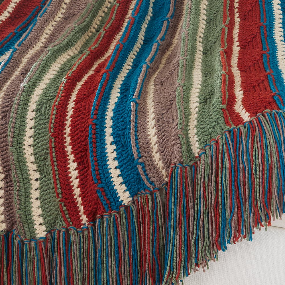 Peaks and Valleys Crochet Blanket - Image 3
