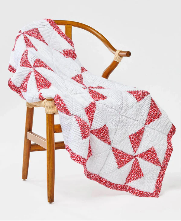 Peppermint Knit Blanket - Image 2