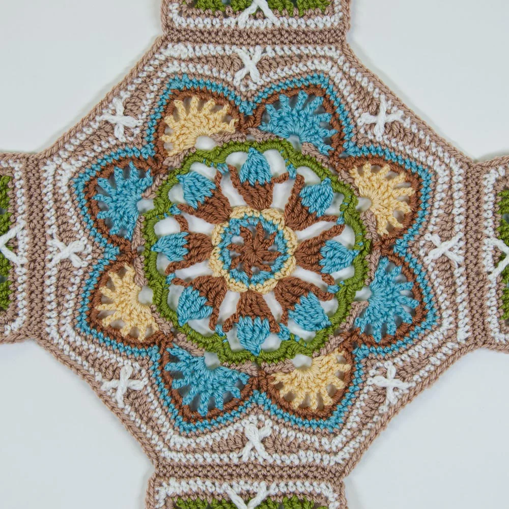 Persian Tiles Throw (Mary Maxim Mellowspun DK) - Image 10