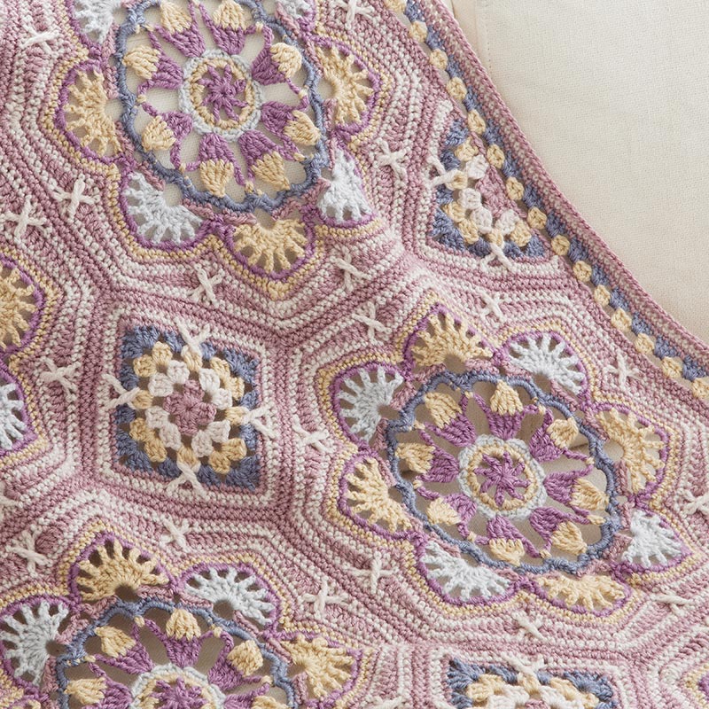 Persian Tiles Throw (Mary Maxim Mellowspun DK) - Image 14