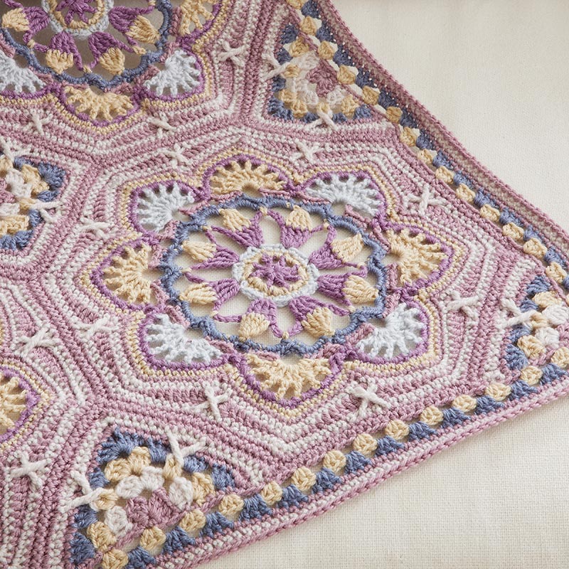 Persian Tiles Throw (Mary Maxim Mellowspun DK) - Image 15