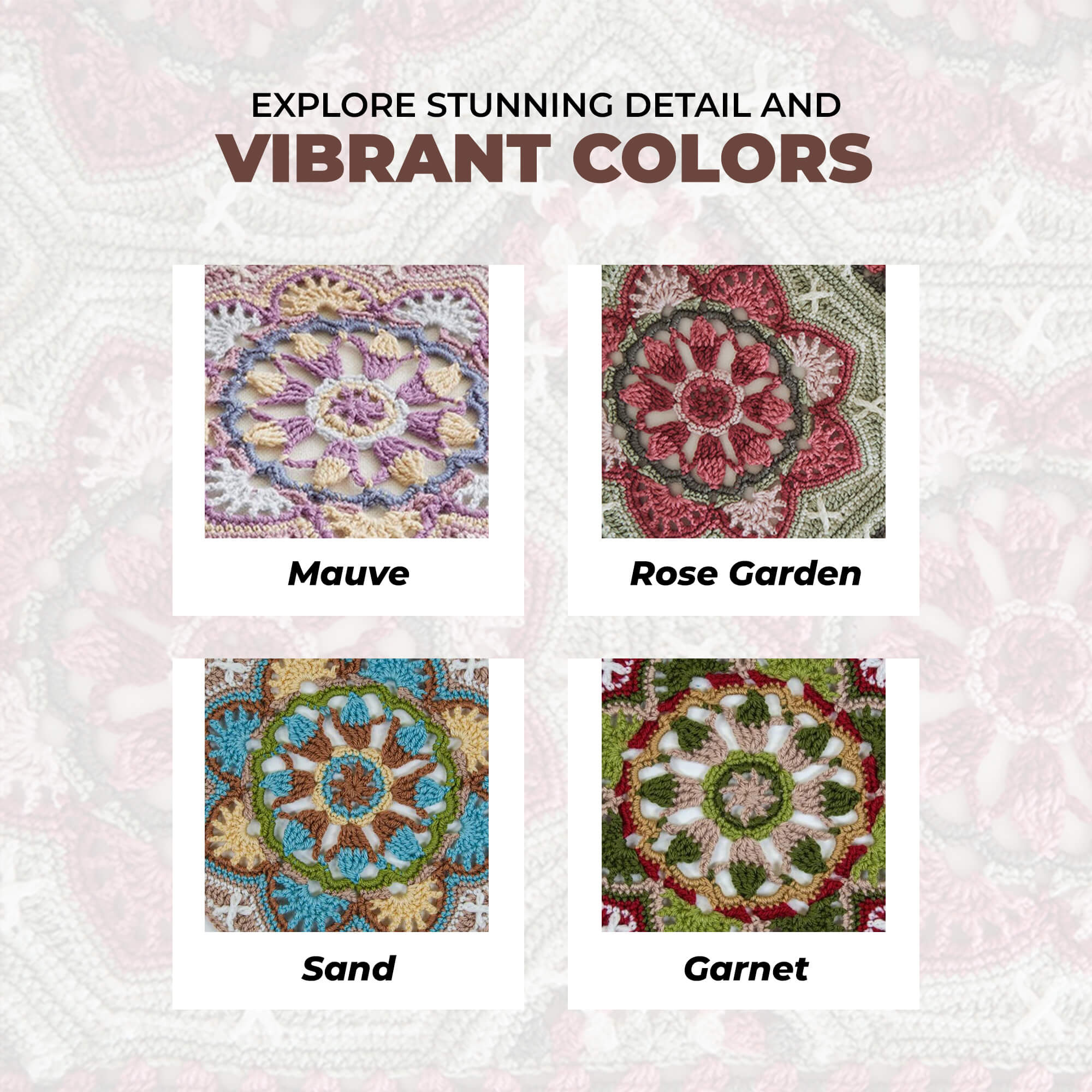 Persian Tiles Throw (Mary Maxim Mellowspun DK) - Image 23