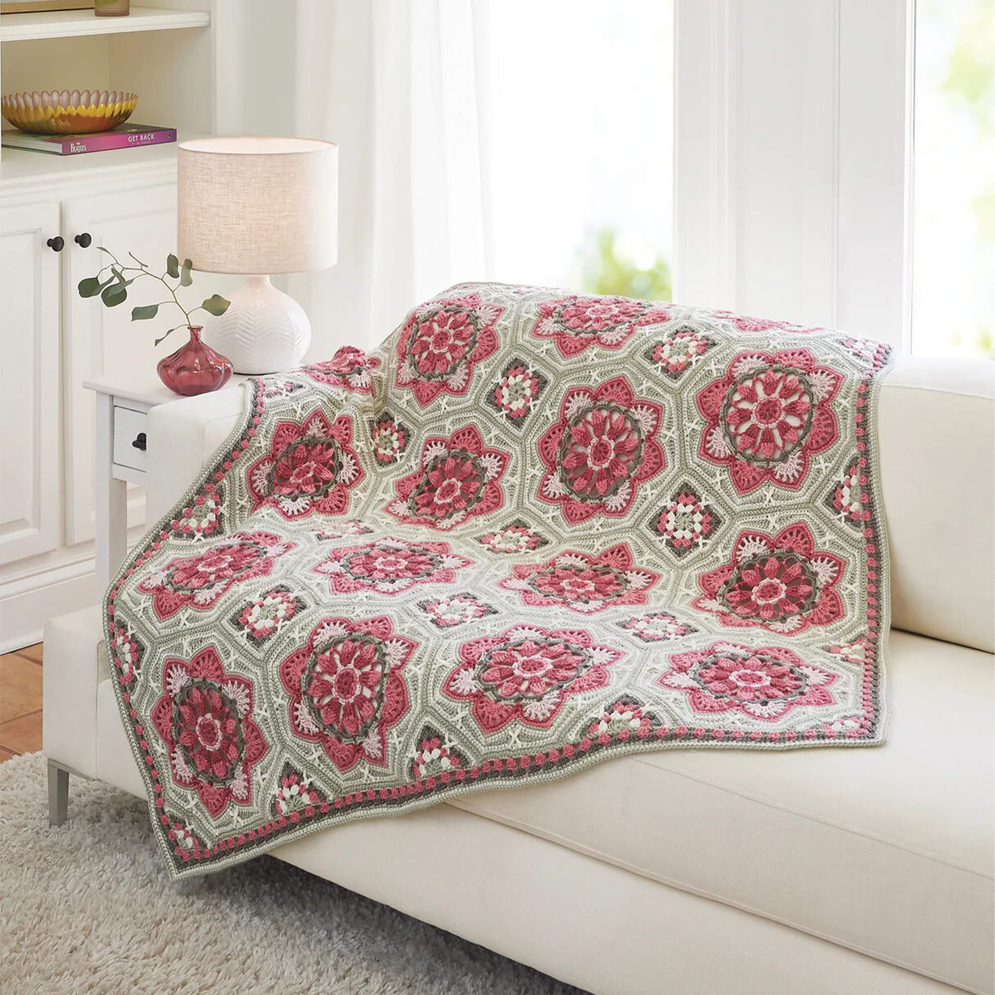 Persian Tiles Throw (Mary Maxim Mellowspun DK) - Image 24