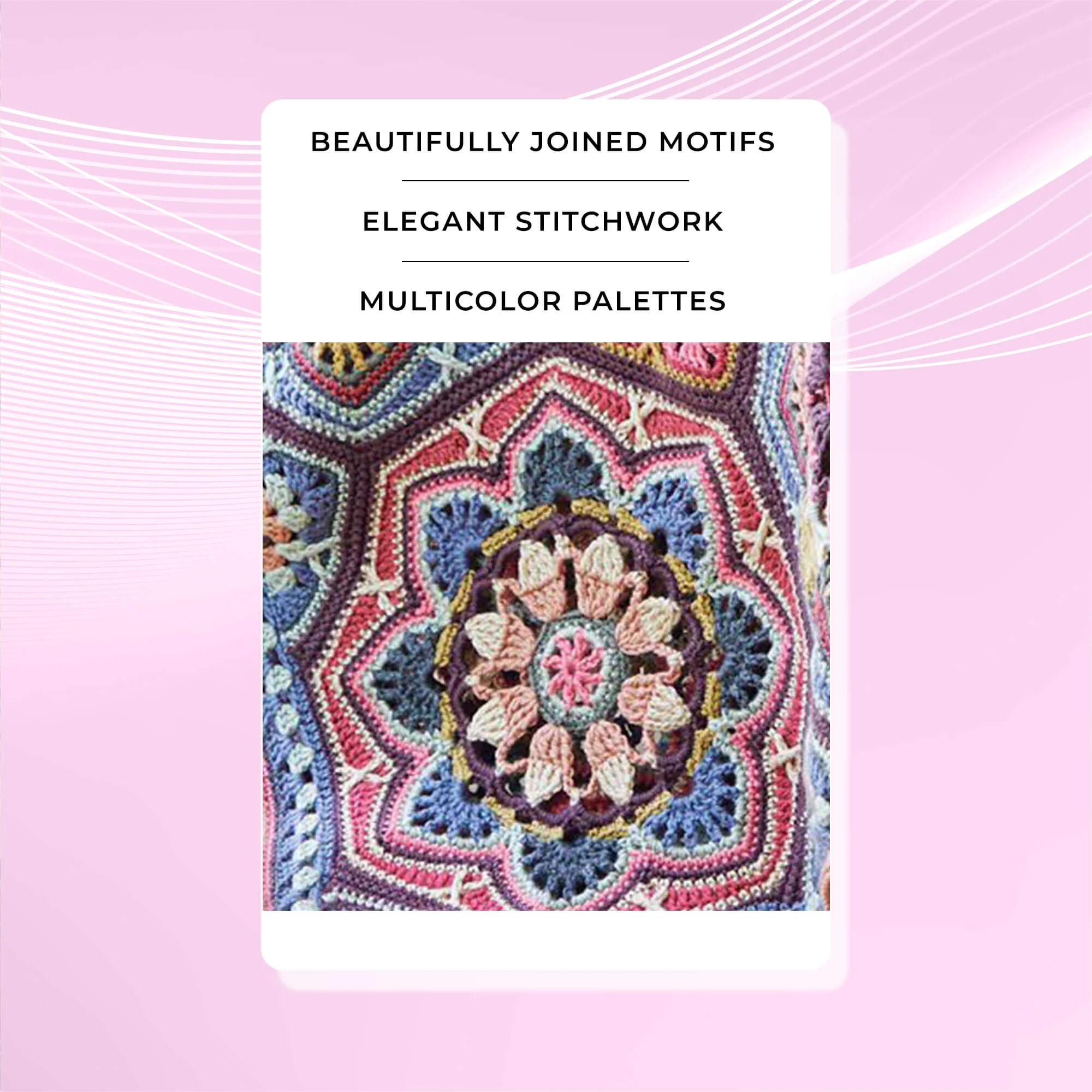 Persian Tiles Throw (Mary Maxim Mellowspun DK) - Image 43