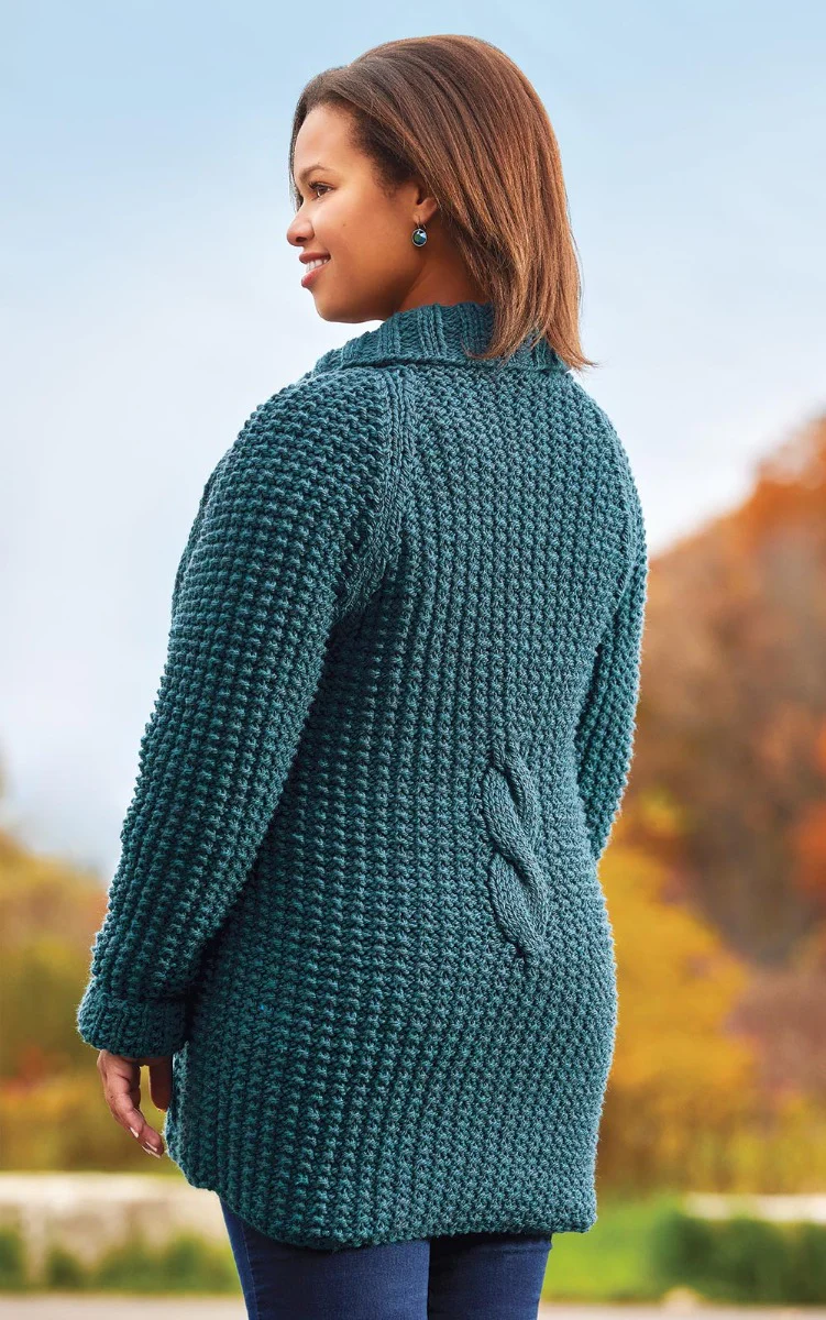 Pillar Cabled Jacket Pattern - Image 2