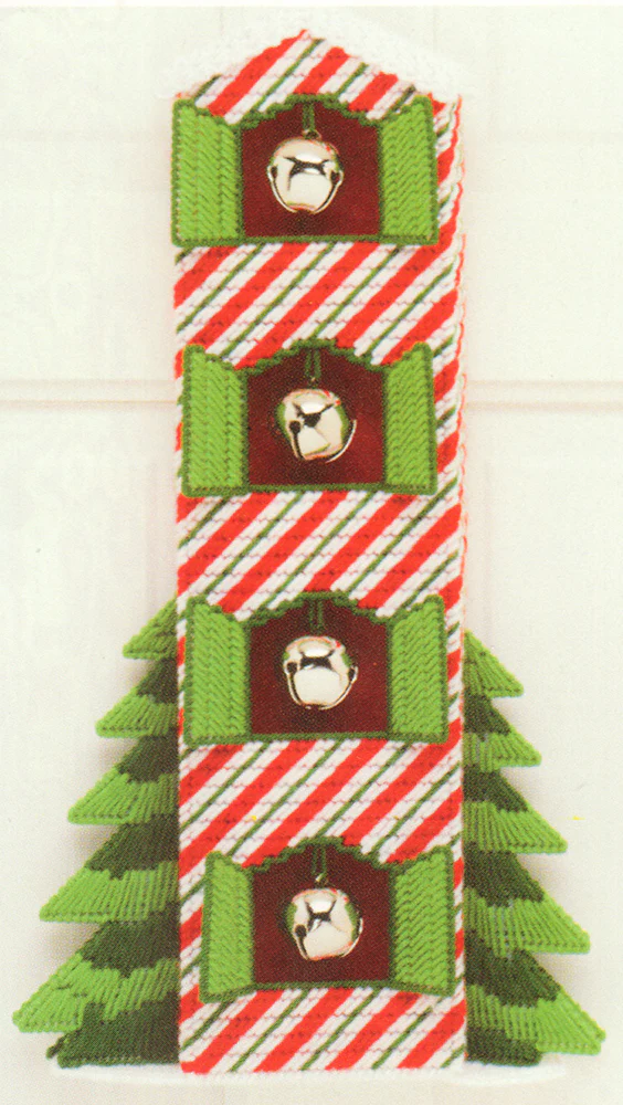 Plastic Needlepoint Striped Door Bells Pattern