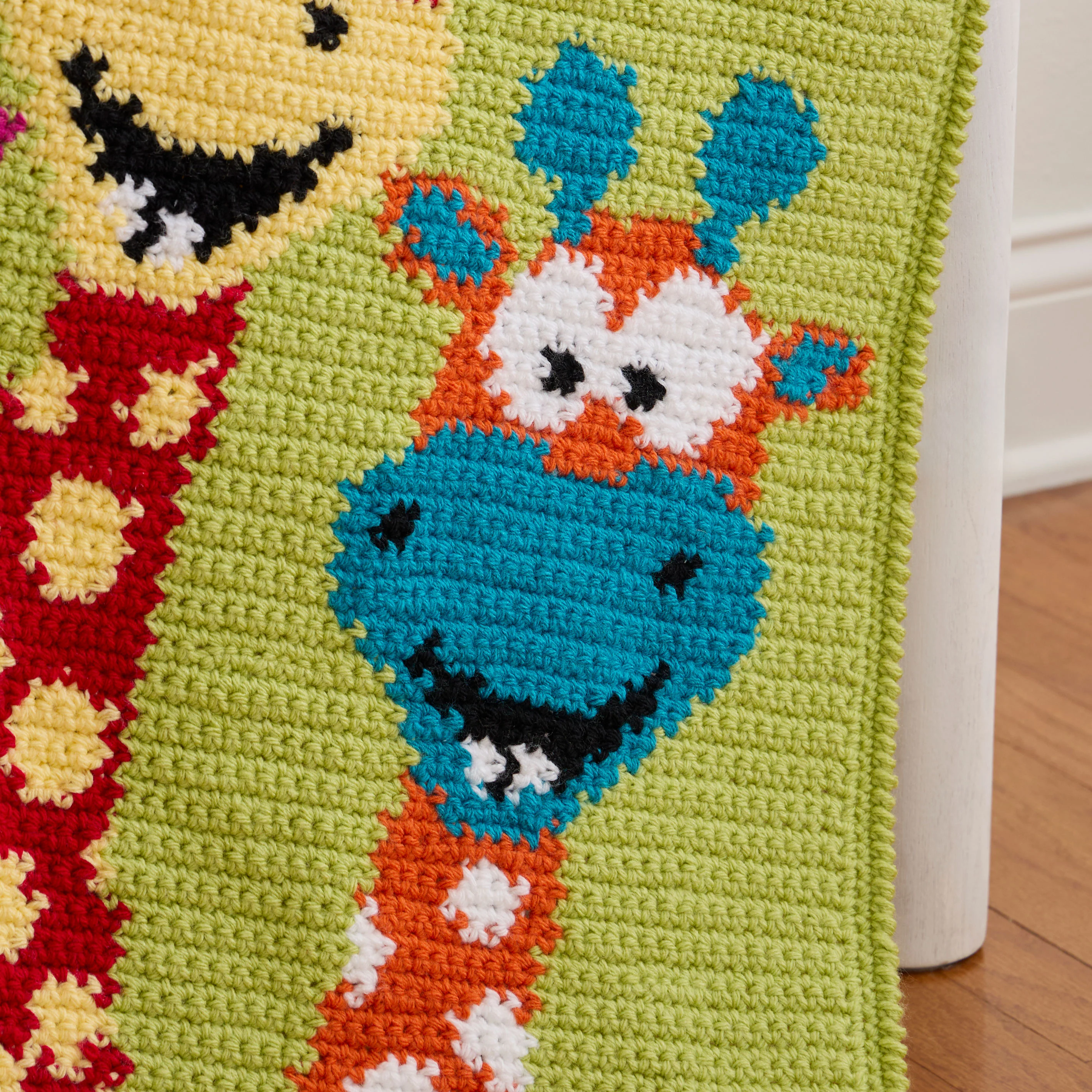 Playful Giraffes Crochet Baby Blanket - Image 2