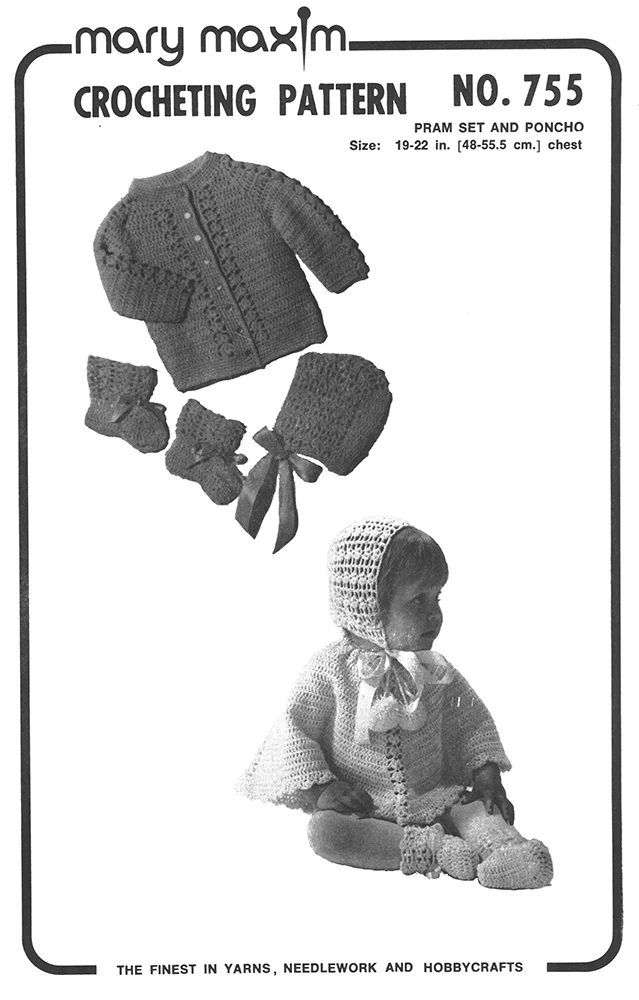 Pram Set and Poncho Pattern - Image 2
