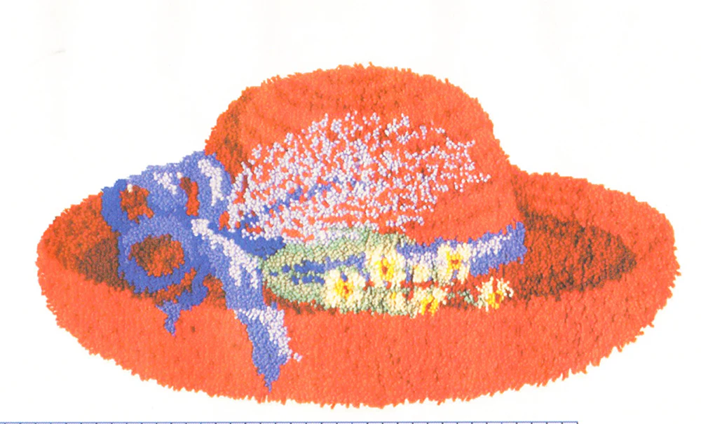 Red Hat Rug Pattern