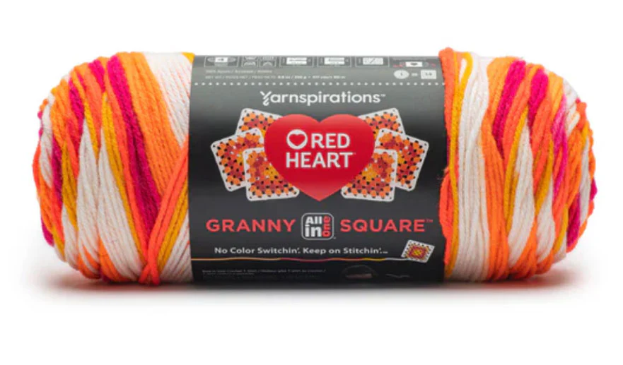 Red Heart All In One Granny Square Yarn - Image 35