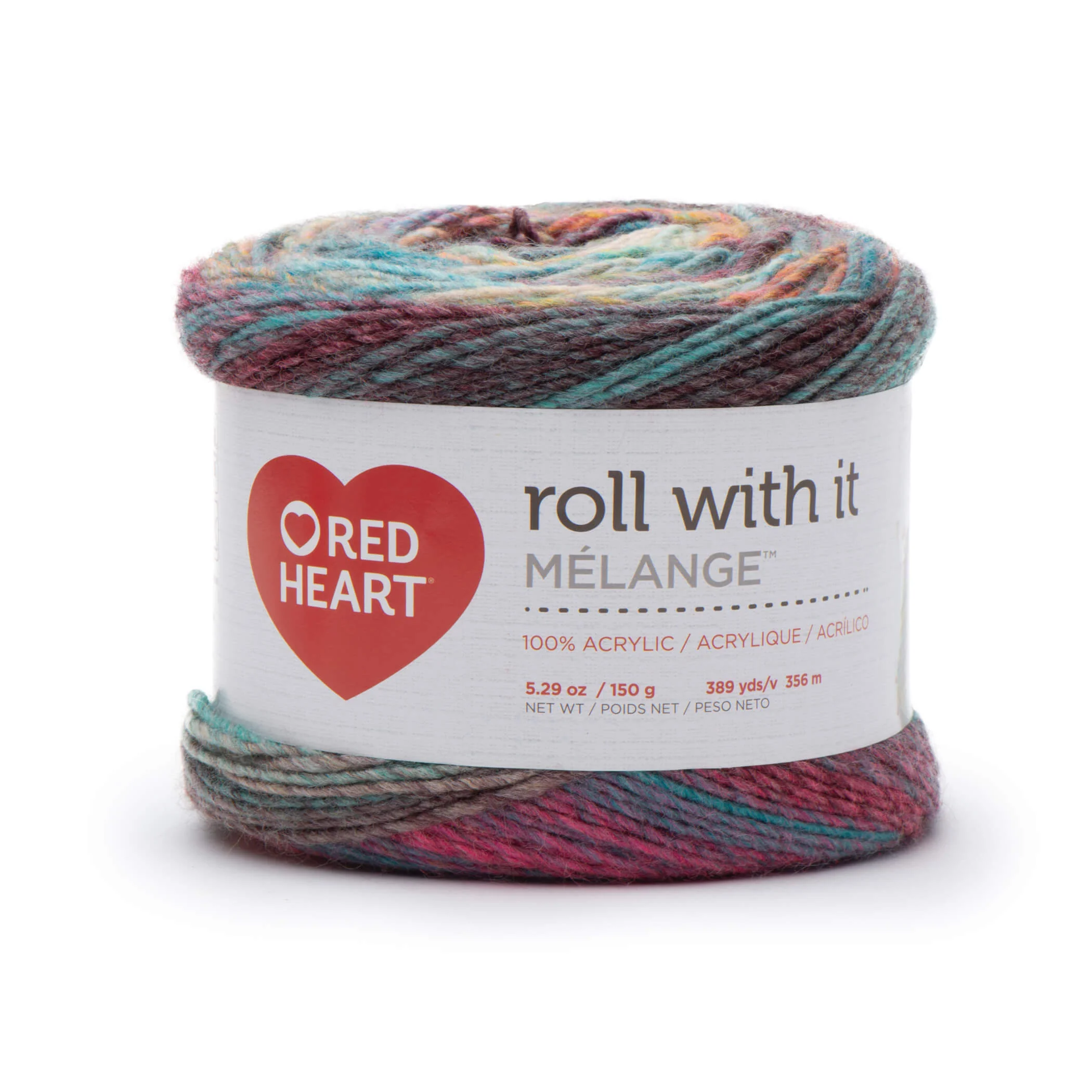Red Heart Roll With It Melange Yarn - Image 26