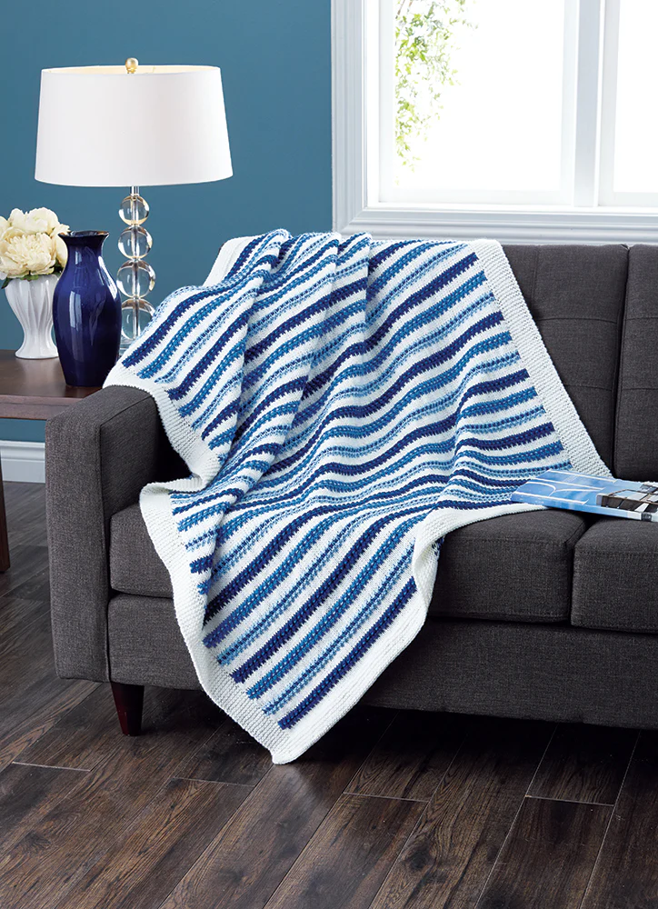 Ridged Stripes Afghan