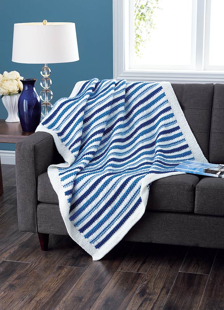 Ridged Stripes Afghan Pattern - Image 2