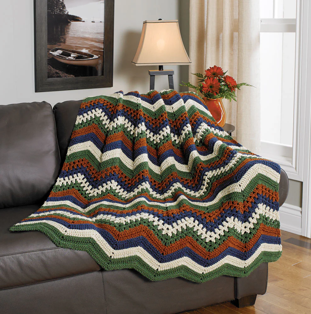 Ripples and Lace Throw Pattern - Image 4