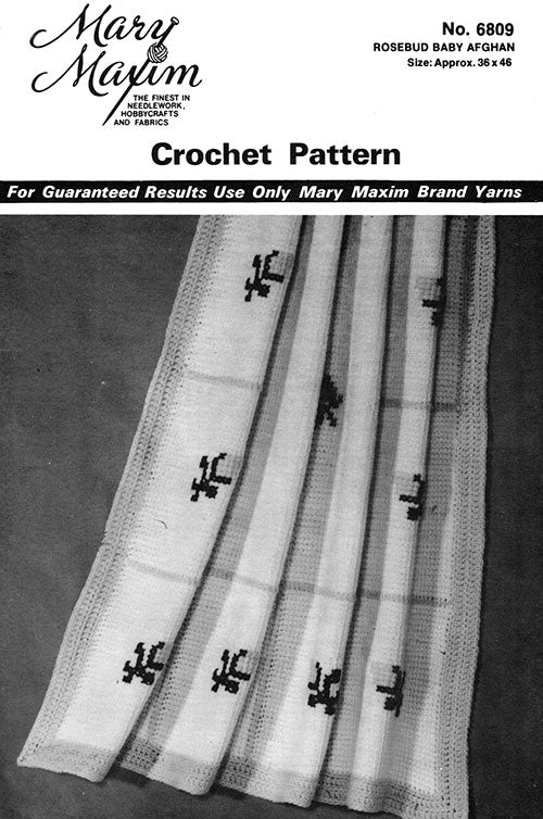 Rosebud Baby Afghan Pattern - Crochet - Image 2