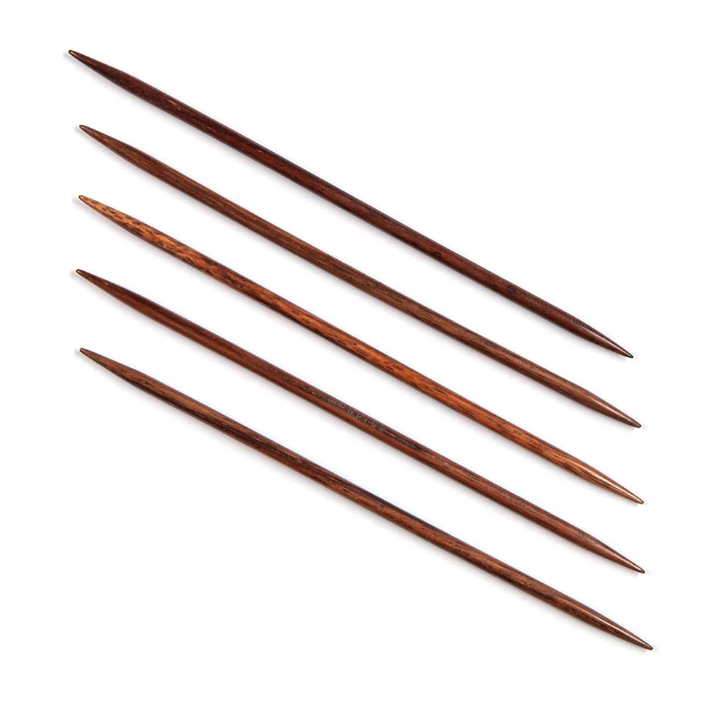 San Wood 6" Double Pointed Knitting Needles Set of 5 - Image 2