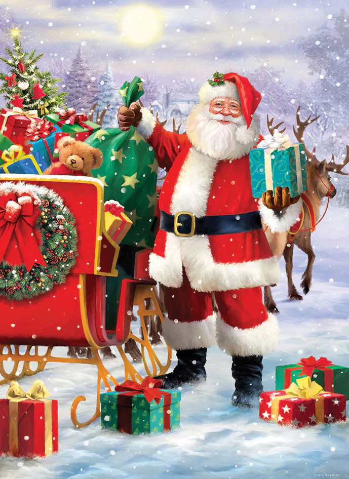 Santa Sled Jigsaw Puzzle