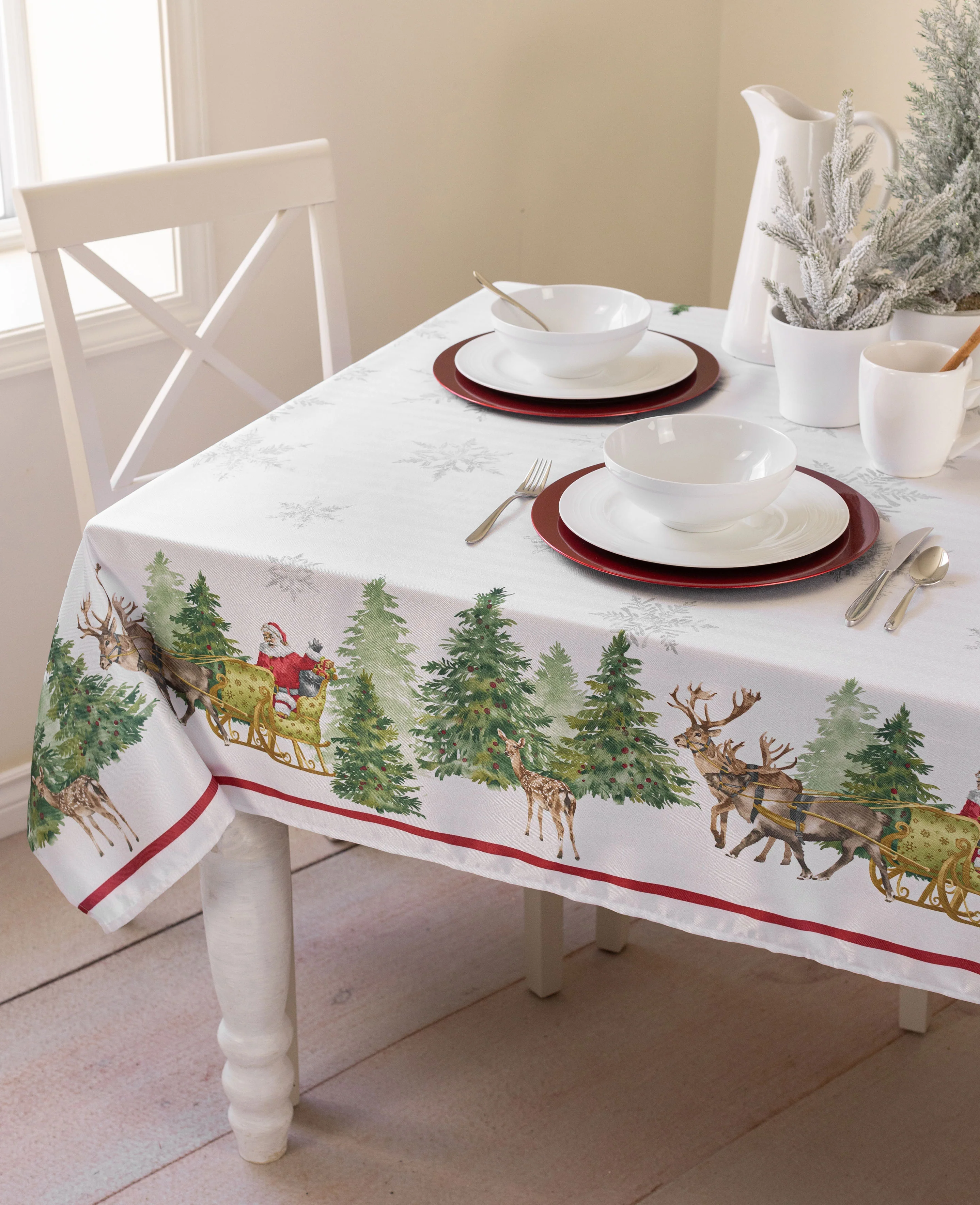 Santa's Sleigh Tablecloth - Image 6