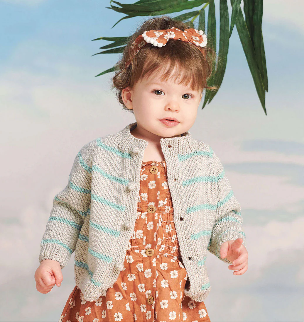 Sea Breeze Stripes Baby Cardigan