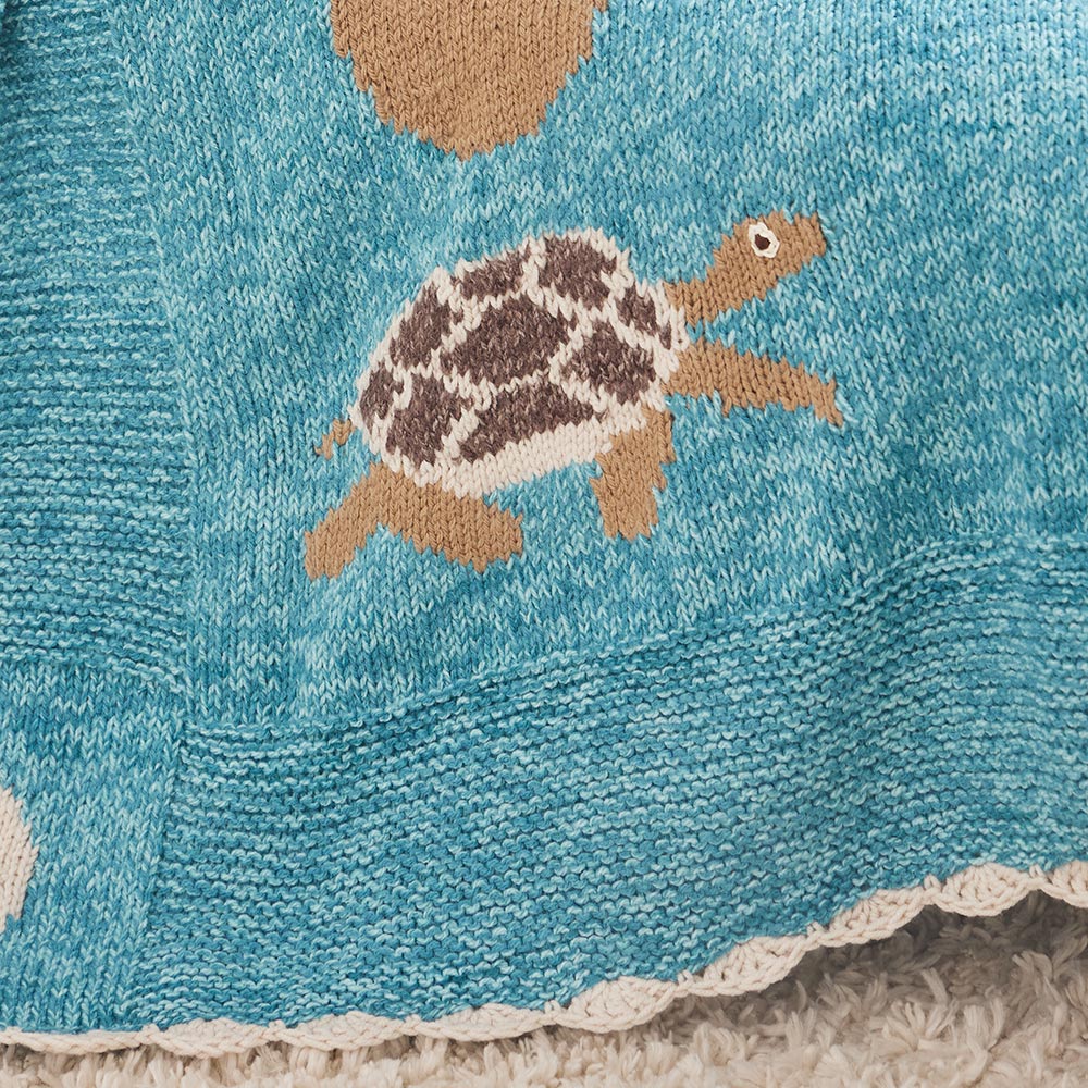 Sea Turtles and Sand Dollars Afghan - Image 4