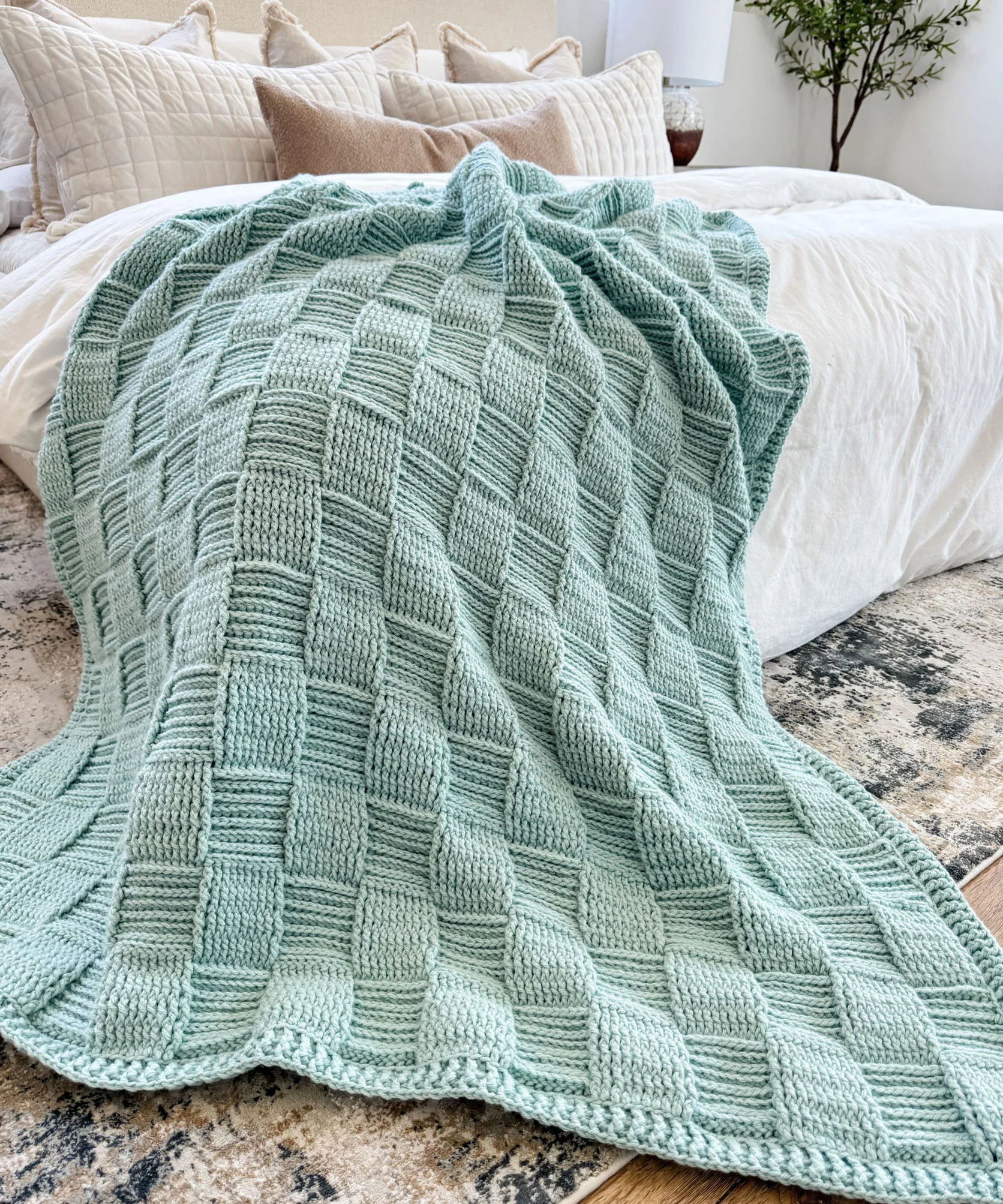 Seabreeze Basket Weave Blanket