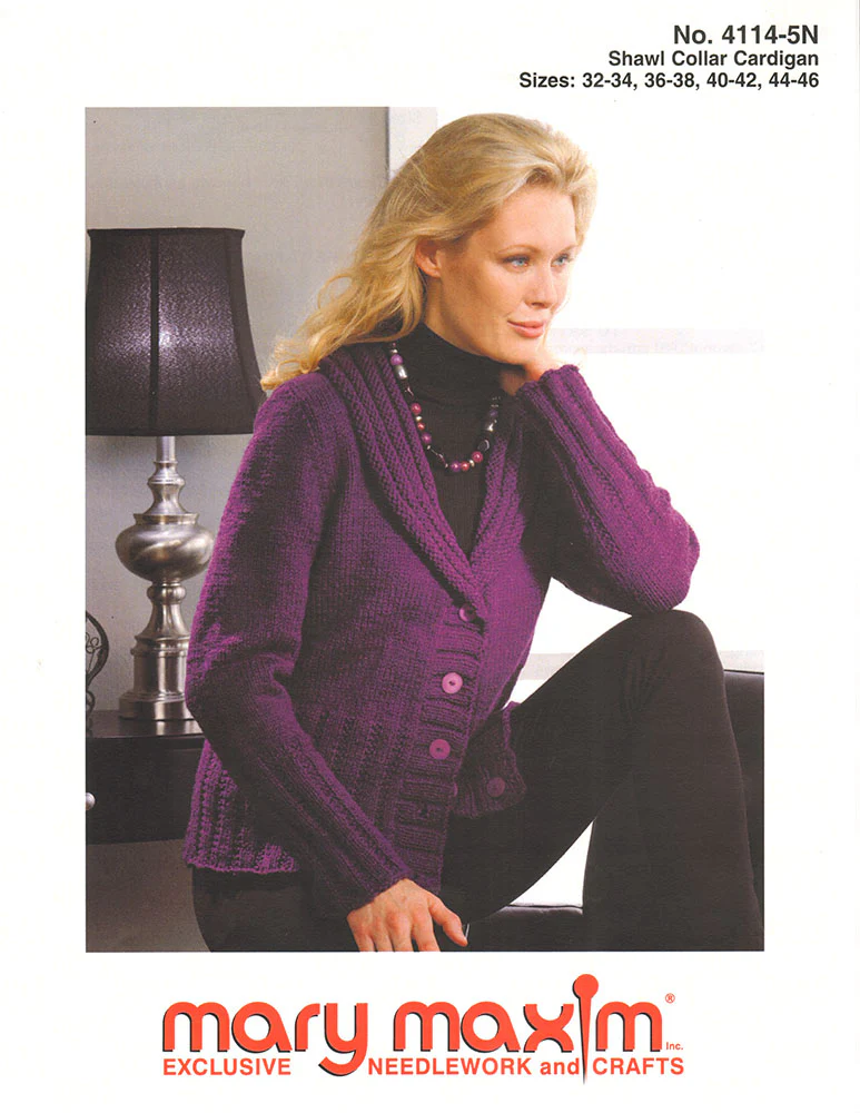 Shawl Collar Cardigan Pattern